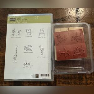 Bundle of rubber stamps from Stampin' Up